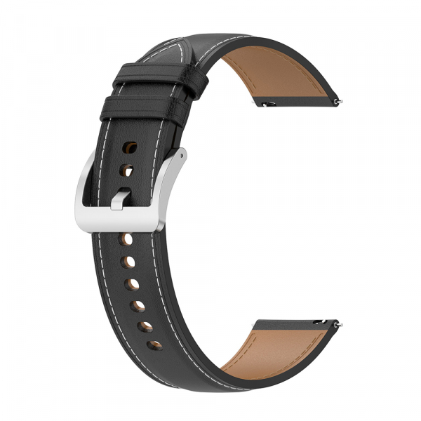 Curea Techsuit W048 pentru Samsung Galaxy Watch / Huawei Watch Series, 20mm, Neagra