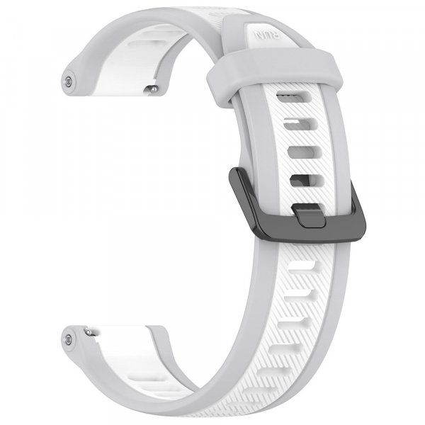 Curea Techsuit W053 pentru Huawei Watch / Xiaomi Watch Series, 22mm, Alba