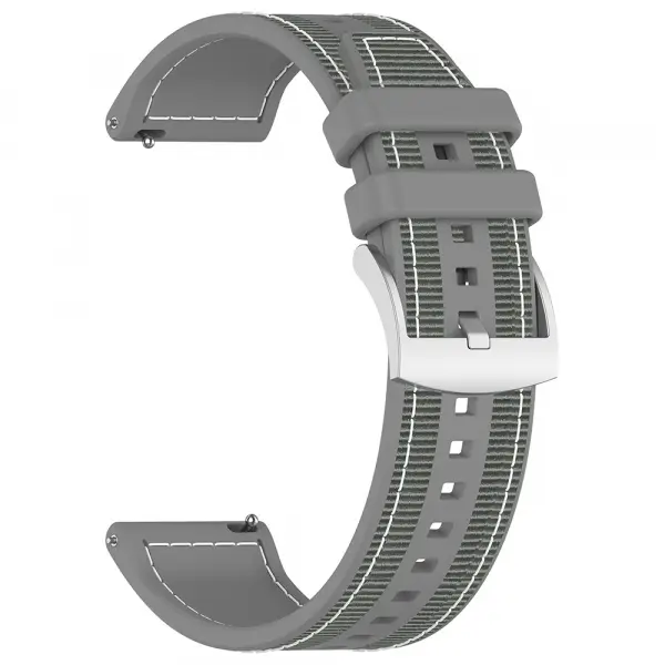 Curea Techsuit W051 pentru Huawei Watch / Xiaomi Watch Series, 22mm, Gri