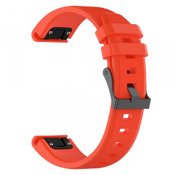 Curea Techsuit W058 pentru Garmin Watch Fenix Series, 26mm, Portocalie
