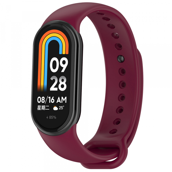 Curea Techsuit W014 pentru Xiaomi Smart Band 10 / 9 / 8, Rosie Inchis