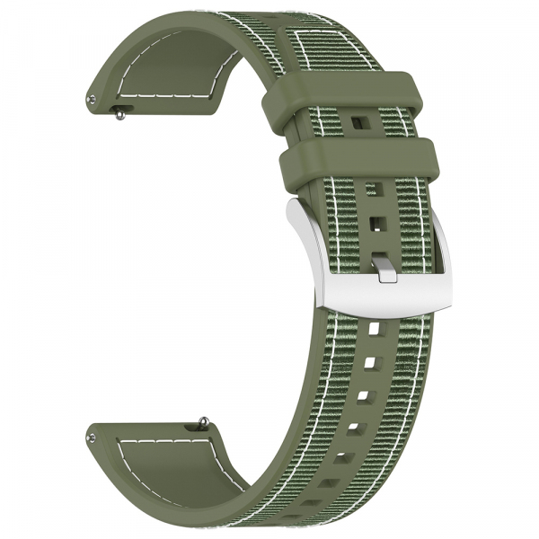 Curea Techsuit W051 pentru Huawei Watch / Xiaomi Watch Series, 22mm, Verde