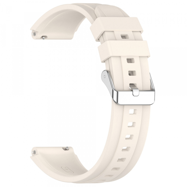 Curea Techsuit W075 pentru Huawei Watch / Garmin Watch Series, 18mm, Bej