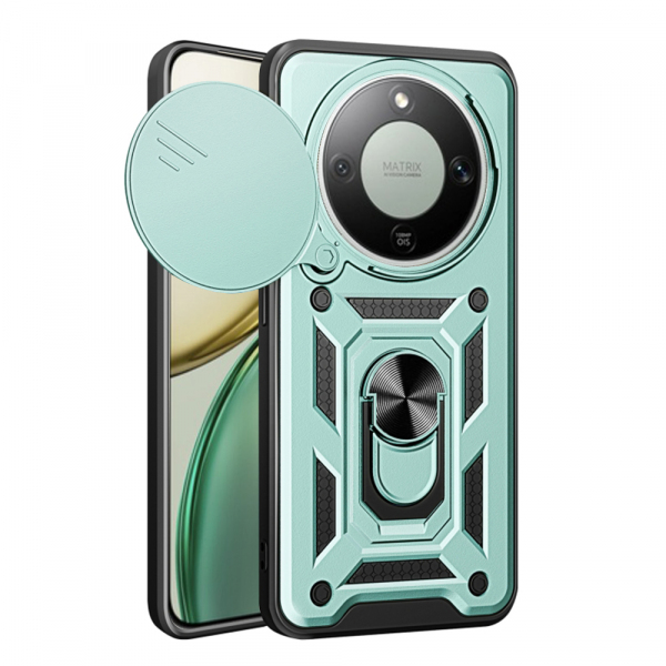 Husa pentru Honor Magic8 Lite, Techsuit, CamShield, Verde