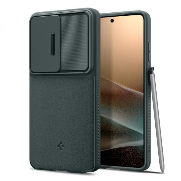 Husa pentru Samsung Galaxy S26 Ultra S948, Spigen, Optik Armor, Verde ACS10688