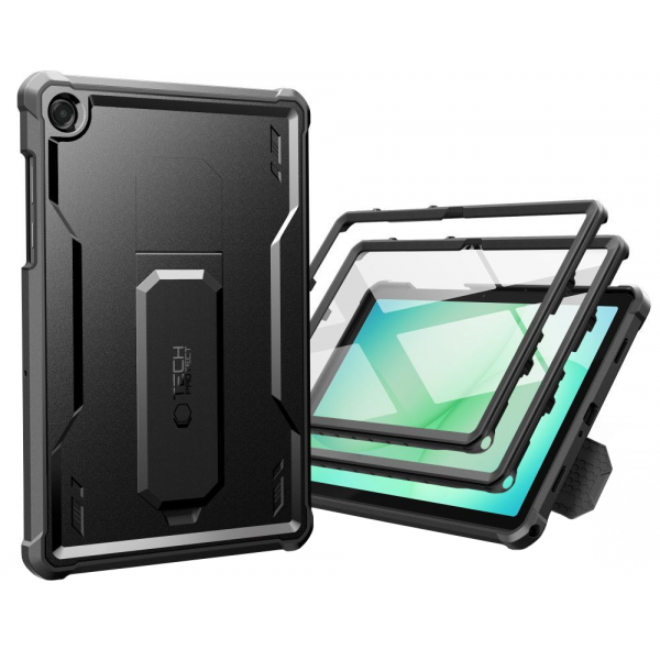 Husa pentru Samsung Galaxy Tab A11+ / Tab A9+, Tech-Protect, Kevlar Pro, Neagra
