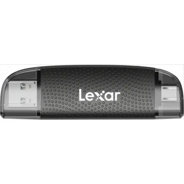 Cititor Card USB 3.2 / USB-C Lexar LRW310X Dual, SD - microSD, Negru