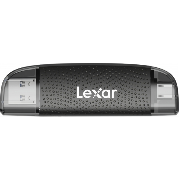 Cititor Card USB 3.2 / USB-C Lexar LRW310X Dual, SD - microSD, Negru