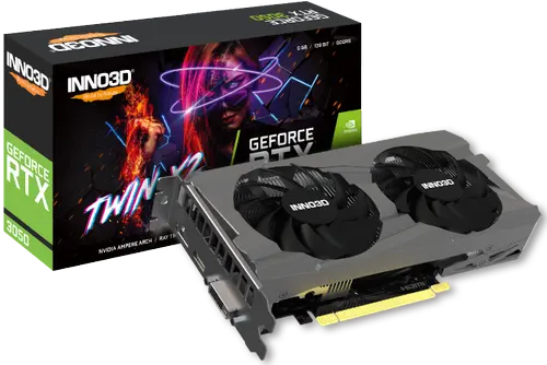 Placa video INNO3D GeForce RTX 3050 TWIN X2 6GB GDDR6 96-bit