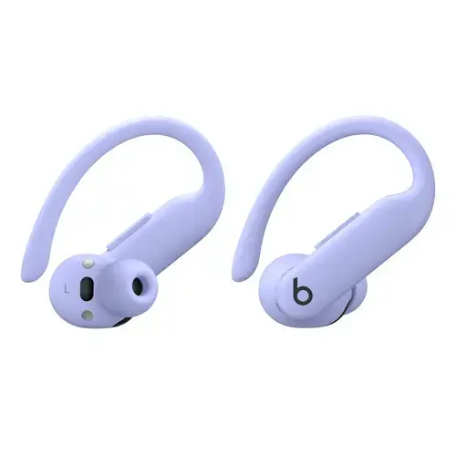 Casti alergare True Wireless Beats Powerbeats Pro 2, Bluetooth, Autonomie 10 ore/45 ore, Adaptive EQ, Monitorizare ritm cardiac, ANC, Microfon, IPX4 (Violet)