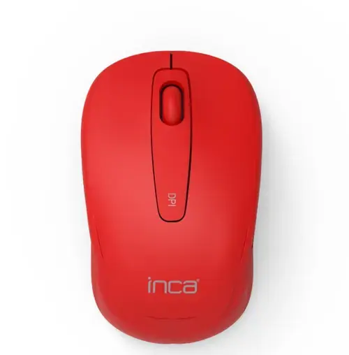 Mouse Inca IWM-331RK, Wireless 2.4 GHZ, 800/1600 dpi, USB (Rosu)