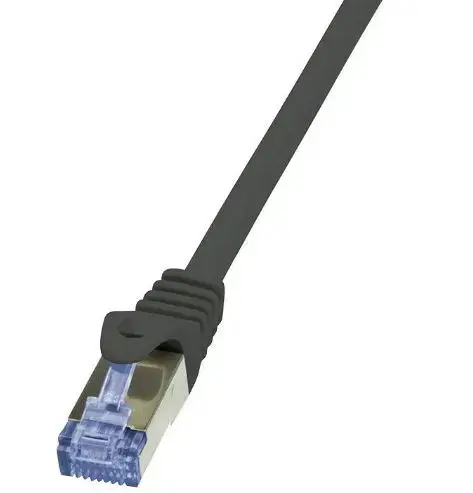 Cablu S/FTP LogiLink CQ3013S, Cat.6A, Patchcord (Negru)