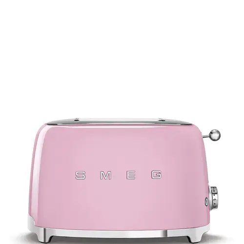 Prajitor de paine Smeg TSF01PKEU, 950W, 6 trepte, Roz