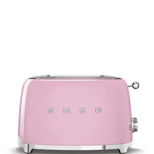 Prajitor de paine Smeg TSF01PKEU, 950W, 6 trepte, Roz