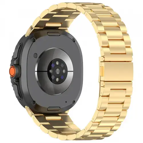 Curea Techsuit W010 pentru Samsung Galaxy Watch 8 Classic / Watch8 44mm / Watch 8 40mm, Auriu