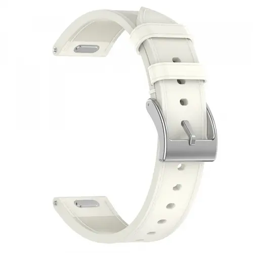 Curea Techsuit W073 pentru Huawei Watch / Garmin Watch Series, 18mm, Alb