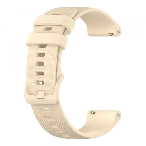 Curea Techsuit W006 pentru Huawei Watch / Garmin Watch Series, 18mm, Crem