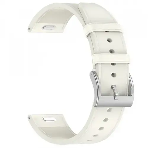 Curea Techsuit W073 pentru Samsung Galaxy Watch / Huawei Watch Series, 22mm, Alb