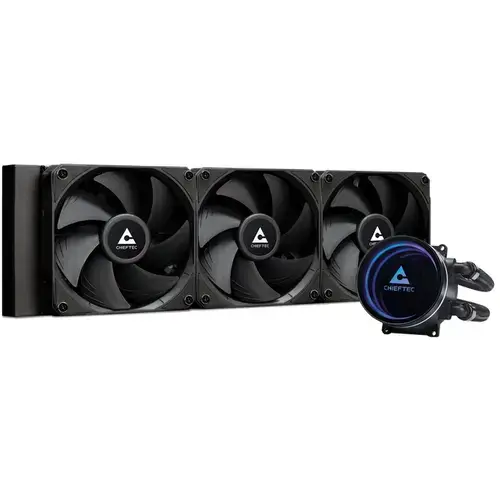 Cooler CPU Chieftec Iceberg 360, 3 x 120mm, 500 - 2200 RPM, iluminare RGB (Negru)