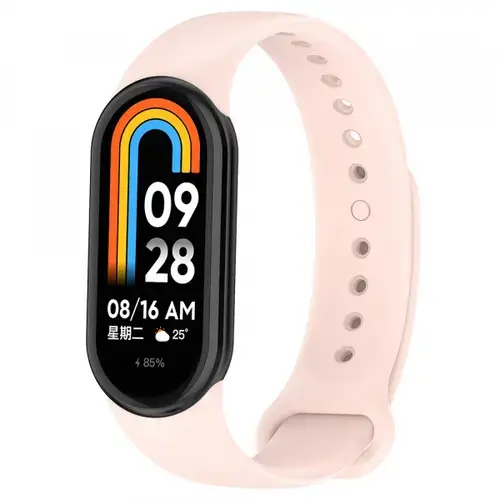 Curea Techsuit W014 pentru Xiaomi Smart Band 9 / 8, Roz