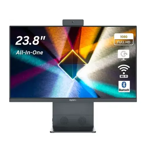 All in One PC OptimX Pro L40, Intel® Core™ i5-12450H up to 4.4Ghz, 16GB DDR4, 512GB NVMe, 23.8inch Full HD, Wi-Fi, BlueTooth, Web Camera, Windows 11 Pro