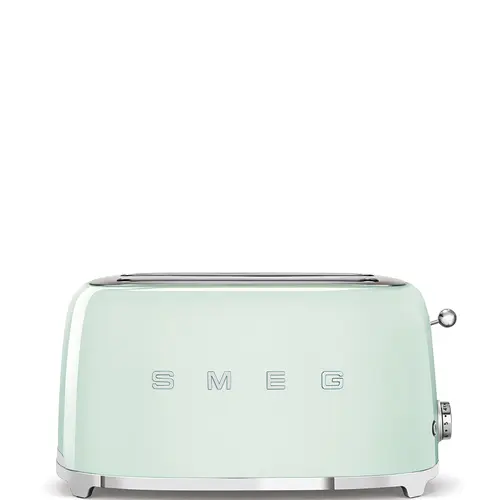 Prajitor de paine Smeg TSF02PGEU, 1500 W, 4 felii, 6 niveluri pentru rumenire (Verde)