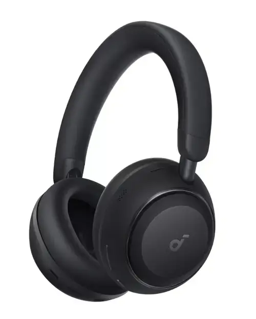 Casti Stereo Wireless Over-Ear Anker Soundcore Space 2, Active Noise Cancelling, LDAC Hi-Res, Bluetooth 6.1, Autonomie 50 ore (Negru)