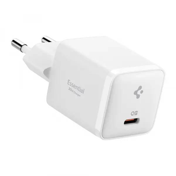 Incarcator Retea Spigen EE301EU Essential, 30W, 3A, 1 x USB-C, Alb ACH09492