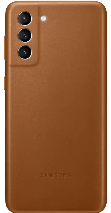 Protectie Spate Samsung Leather Cover EF-VG996LAEGWW pentru Samsung Galaxy S21 Plus (Maro)