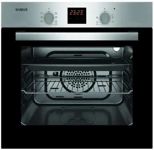Cuptor incorporabil Samus SC617EXV, Electric, 58 L, 7 functii (Negru/Inox)