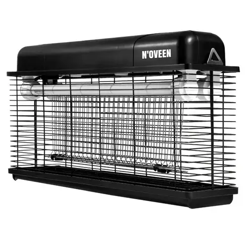 Lampa electrica anti-insecte Noveen IKN36, Profesionala, IPX4, 2x LED UV, 36 W, 2500 V (Negru)