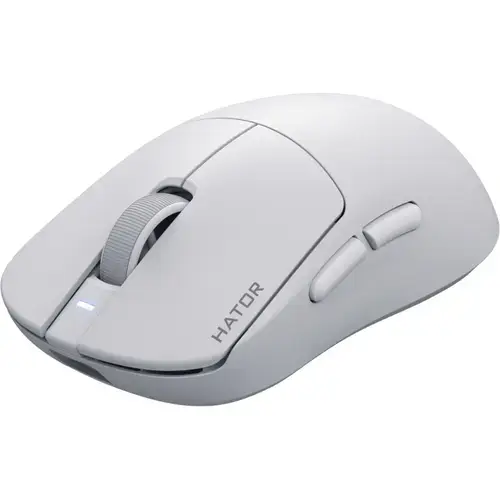 Mouse wireless Hator Quasar 3S Ultima, 30000 dpi, Bluetooth, USB, Alb