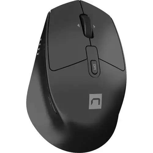 Mouse Wireless Natec Kite, Bluetooth, USB, 4000 DPI, Negru