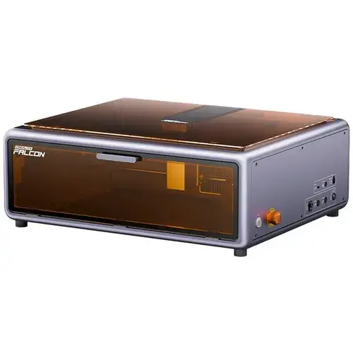 Gravator Laser Creality Falcon A1, 10W, Extractor si Filtru fum, Camera integrata, Detectare inteligenta a materialului, Protectie pentru ochi, Fascicul comprimat de 0, 06 - 0, 08 mm