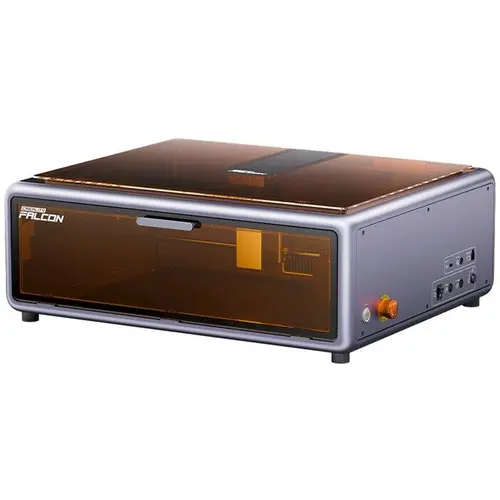 Gravator Laser Creality Falcon A1, 10W, Extractor si Filtru fum, Camera integrata, Detectare inteligenta a materialului, Protectie pentru ochi, Fascicul comprimat de 0, 06 - 0, 08 mm