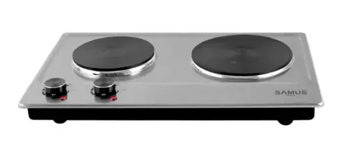 Plita electrica Samus PX302, 2 Arzatoare, 2500 W (Inox)