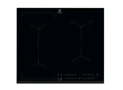 Plita cu inductie Electrolux EIV63443, 7200 W, 590x520 mm, 4 zone de gatit, Functie CleverHeat (Negru)