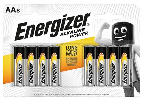 Baterii alkaline AA Energizer, 8 buc/set