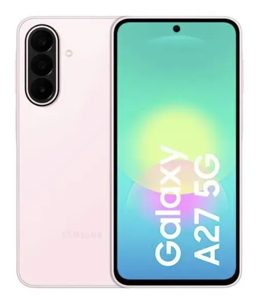 Telefon Mobil Samsung Galaxy A27, Procesor Qualcomm SM6475-AB Snapdragon 6 Gen 3 Octa-Core, Super AMOLED 6.7inch, 8GB RAM, 256GB Flash, Camera Tripla 50+5+2MP, Wi-Fi, 5G, Dual Sim, Android (Roz)