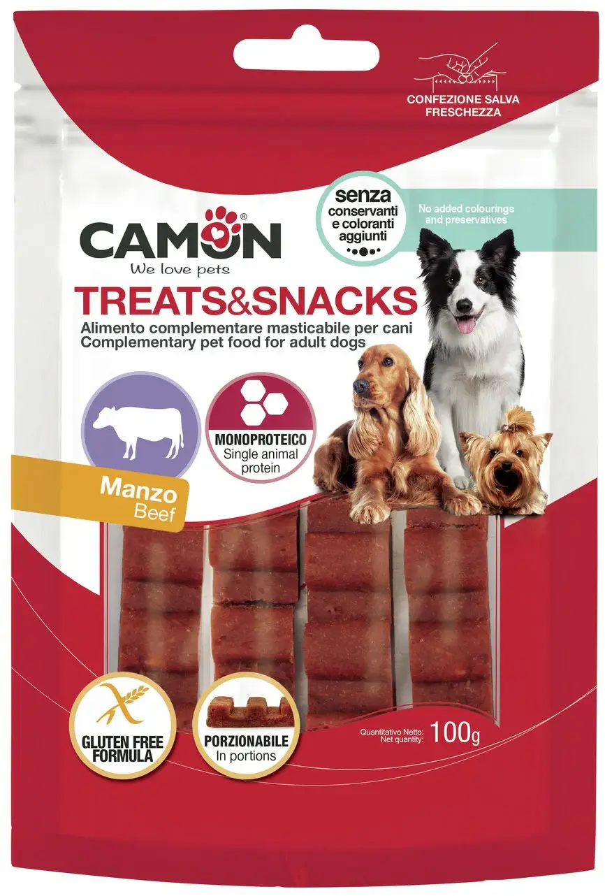 CAMON Recompense câini Baton de carne de Vită, pentru câini peste 4 luni, 100g