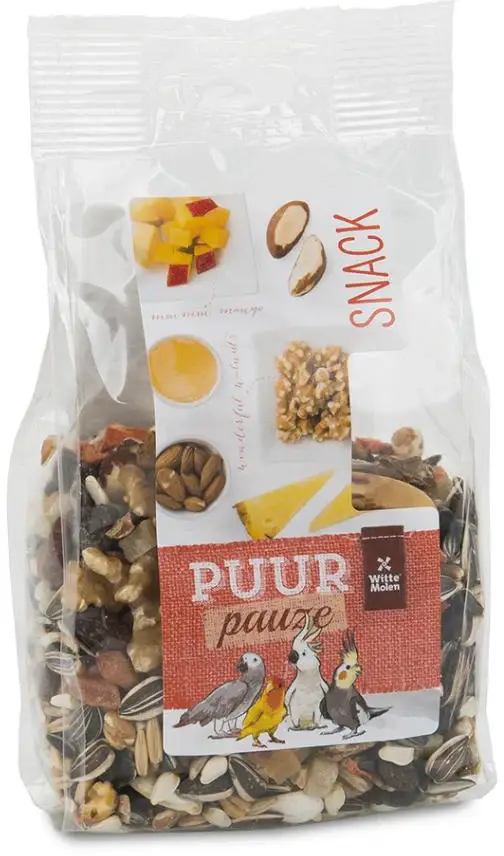 PUUR Pauze Snack pentru păsări, cu nuci şi fructe 200g