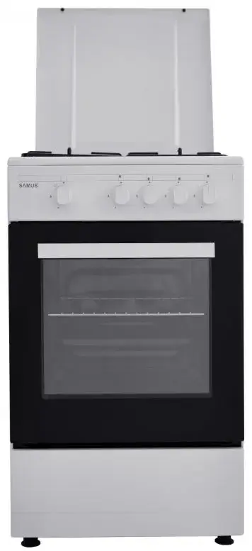 Aragaz Samus SM450ANS, Gaz, 4 arzatoare (Alb)