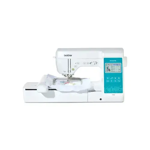 Masina de cusut si brodat Brother Innov-is F580, 193 modele prestabilite, 13 fonturi de monograme in 3 marimi, 241 cusaturi, Wi-Fi, Port USB, Ecran LCD 3.7inch, Iluminare LED (Alb)