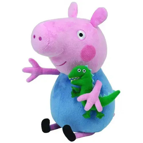 Plus Ty Beanie Babies Peppa Pig George, 28 cm (Multicolor)