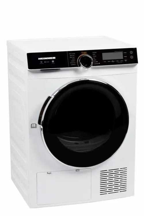 Uscator de rufe Heinner HHPD-M10K3A+++, Pompa de caldura, 10 kg, Inverter, 14 programe, Clasa A+++, Control touch, Functie Anti-Sifonare, Program Sterilizare, Iluminare cuva (Alb)
