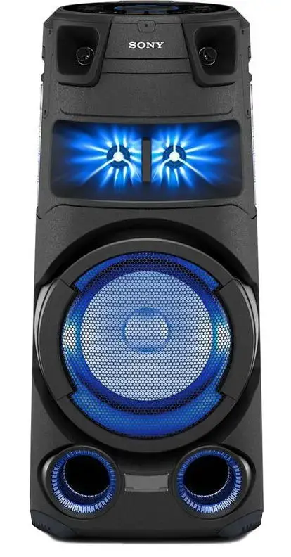 Sistem Audio de mare putere Sony MHC-V73D, Hi-Fi, Jet Bass Booster, Party music, Party lights, Dj Effects, Bluetooth, NFC, LDAC, USB, DVD, HDMI (Negru)