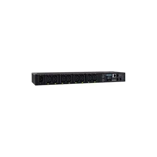 PDU pentru montaj in dulapul de server , CyberPower , PDU41004 16A 8 prize C13 2 prize C19 , negru