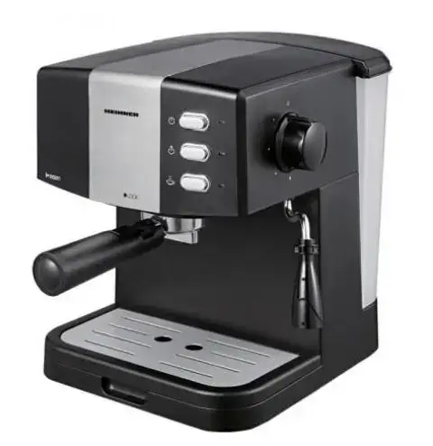 Espressor Heinner HEM-850BKSL, 850W, 1.5 L, 15 bar, filtru dublu din inox  (Negru)