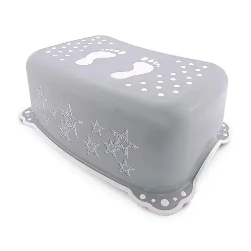 Inaltator baie antiderapant LORELLI Little Stars Grey,  insertii cauciuc