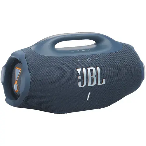 Boxa portabila JBL Boombox 4, 210W, Pro Sound, IP68, Auracast, Baterie detasabila, Autonomie 34 ore, Albastru